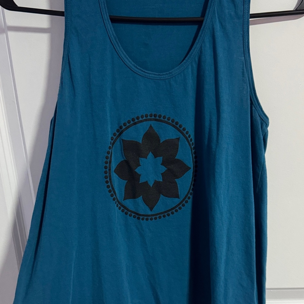 Teal Club Pilates tank